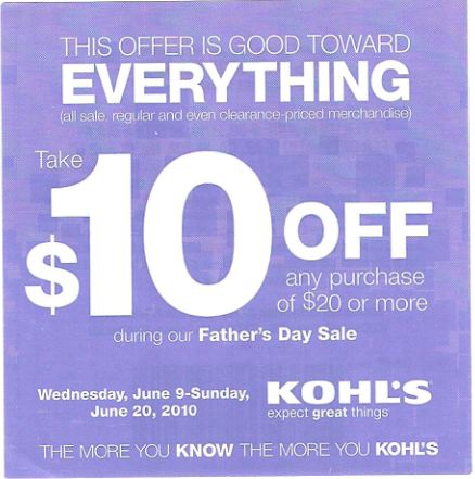 Coupons like this make your gift cards at Kohls that much more valuable