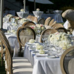 wedding french country chairs town and country rental ivory long tables four seasons westlake village